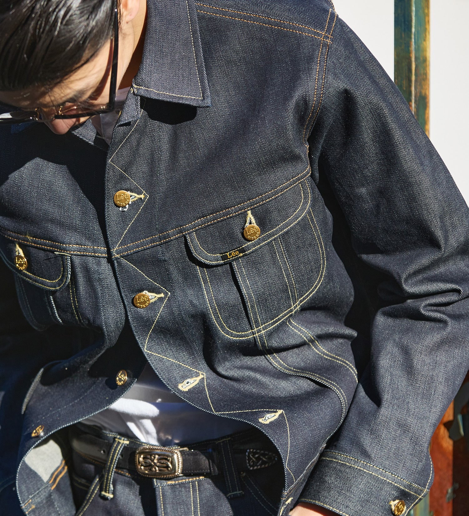 美品 EDWIN エドウィン デニムジャケット パンツ セットアップ L 美品 EDWIN エドウィン デニムジャケット パンツ セットアップ L